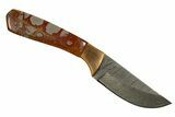 Knife With Noreena Jasper Inlays - Hand-Crafted In Utah #327619-1